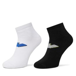 Снимка на Комплект 2 чифта къси чорапи мъжки Emporio Armani EM000538 AF12299 MC001 Черен