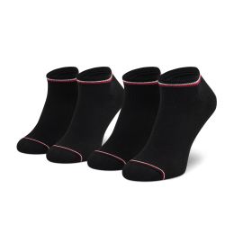 Снимка на Комплект 2 чифта къси чорапи мъжки Tommy Hilfiger 100001093 Черен