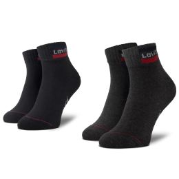 Снимка на Комплект 2 чифта къси чорапи унисекс Levi's® 37157-0148 Черен