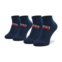 Снимка на Комплект 2 чифта къси чорапи унисекс Levi's® 701219507 Тъмносин