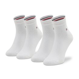 Снимка на Комплект 2 чифта къси чорапи унисекс Tommy Hilfiger 342025001 Бял