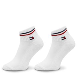 Снимка на Комплект 2 чифта къси чорапи унисекс Tommy Hilfiger 701228177 Бял