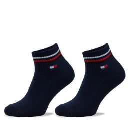 Снимка на Комплект 2 чифта къси чорапи унисекс Tommy Hilfiger 701228177 Тъмносин