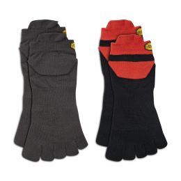 Снимка на Комплект 2 чифта къси чорапи унисекс Vibram Fivefingers No Show S21N35P Сив