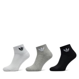 Снимка на Комплект 3 чифта дълги чорапи мъжки adidas Mid Crew IJ5612 Цветен