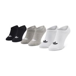 Снимка на Комплект 3 чифта къси чорапи унисекс adidas Trefoil Liner FT8524 Бял