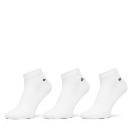 Снимка на Комплект 3 чифта къси чорапи унисекс Lacoste RA2917 Бял