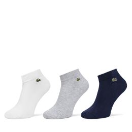 Снимка на Комплект 3 чифта къси чорапи унисекс Lacoste RA2917 Цветен