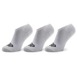 Снимка на Комплект 3 чифта къси чорапи унисекс New Era Flag Sneaker Sock 13113638 Бял