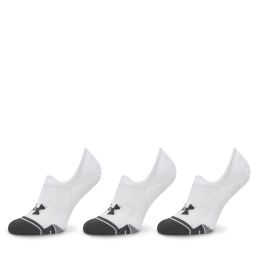 Снимка на Комплект 3 чифта къси чорапи унисекс Under Armour Performance Tech 1379502 Бял