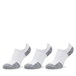 Снимка на Комплект 3 чифта къси чорапи унисекс Under Armour UA ArmourDry® Run 1387044 Бял