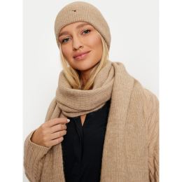 Снимка на Комплект шал и шапка Tommy Hilfiger AW0AW17124 Бежов