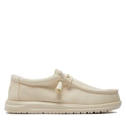 Снимка на Мокасини Hey Dude Wally Canvas 40700-1KA Екрю