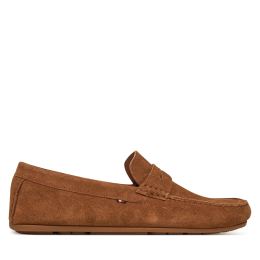 Снимка на Мокасини Tommy Hilfiger Casual Hilfiger Suede Driver FM0FM04998 Кафяв