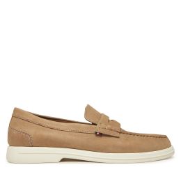 Снимка на Мокасини Tommy Hilfiger Nubuck P Loafer FM0FM05350 Бежов