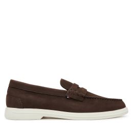 Снимка на Мокасини Tommy Hilfiger Nubuck P Loafer FM0FM05350 Кафяв