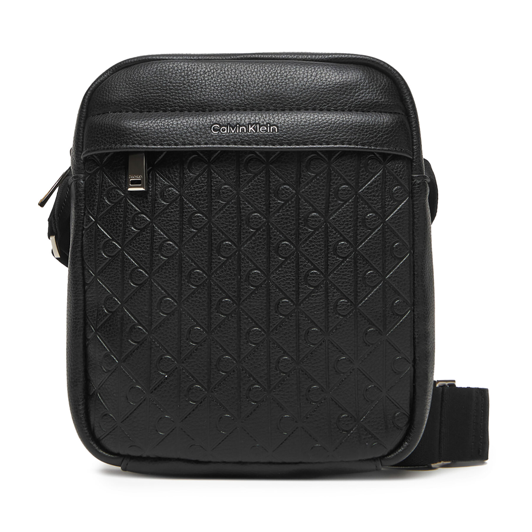 Снимка на Мъжка чантичка Calvin Klein Emblem Emboss Reporter LV04D3204G Черен
