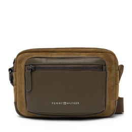Снимка на Мъжка чантичка Tommy Hilfiger Th Casual Suede Camera Bag AM0AM13231 Зелен