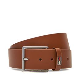 Снимка на Мъжки колан Tommy Jeans Tjm Flag Leather 4.0 AM0AM13416 Кафяв