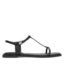 Снимка на Сандали Calvin Klein Flat Sandal Squared Buckle Lth HW0HW02556 Черен