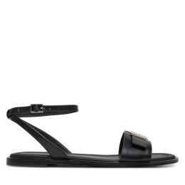 Снимка на Сандали Calvin Klein Flat Sandal W/Ck Hw - Lth HW0HW02367 Черен