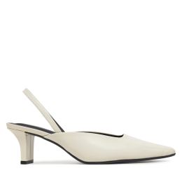 Снимка на Сандали Calvin Klein Heel Mule Pump 50 - Lth HW0HW02551 Бежов