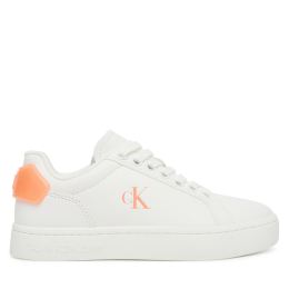 Снимка на Сникърси Calvin Klein Jeans Classic Cupsole Ru Patch Lth Wn YW0YW01845 Бял