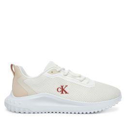 Снимка на Сникърси Calvin Klein Jeans Eva Runner L-Up Mix Mesh Logo Ck YW0YW01851 Бял