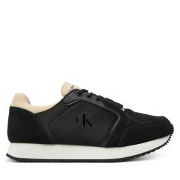 Снимка на Сникърси Calvin Klein Jeans Runner Laceup Low Mg Media YW0YW01644 Черен