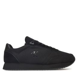 Снимка на Сникърси Calvin Klein Jeans Runner Sock Laceup Mg Canvas YM0YM01217 Черен