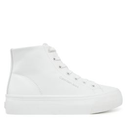 Снимка на Сникърси Calvin Klein Jeans Vulc Flatform Mid Mg Lth YW0YW01741 Бял