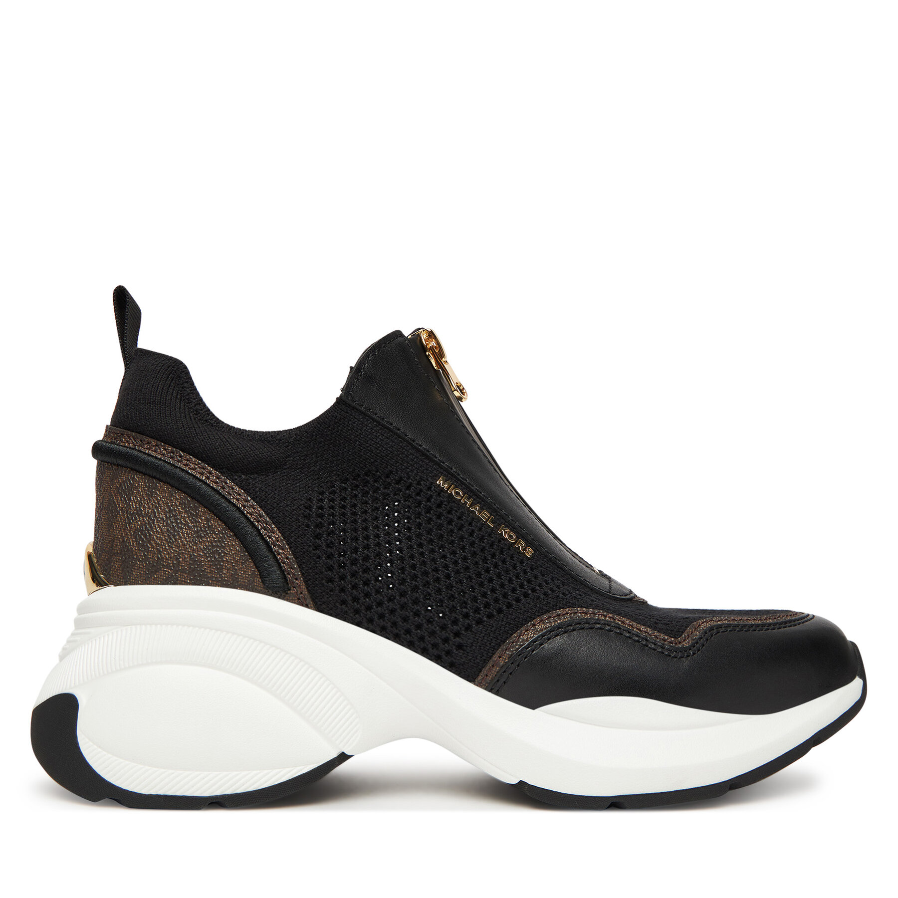 Снимка на Сникърси MICHAEL Michael Kors Zuma Mixed-Media Trainer 43F5ZUFP1L Черен