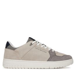 Снимка на Сникърси Tommy Hilfiger Basket Core Lite Suede FM0FM05519 Бежов