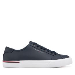 Снимка на Сникърси Tommy Hilfiger Core Corporate Vulc Leather FM0FM05399 Тъмносин