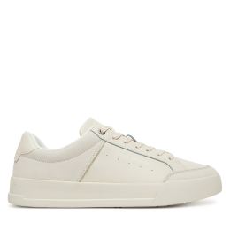 Снимка на Сникърси Tommy Hilfiger Court Mix Lnubuck FM0FM05410 Бежов