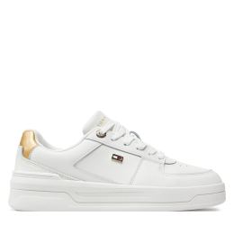 Снимка на Сникърси Tommy Hilfiger Essential Basket Sneaker Gold FW0FW08076 Екрю