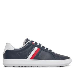 Снимка на Сникърси Tommy Hilfiger Essential Leather Cupsole FM0FM04921 Син