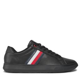 Снимка на Сникърси Tommy Hilfiger Essential Leather Cupsole FM0FM04921 Черен