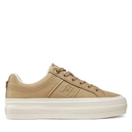 Снимка на Сникърси Tommy Hilfiger Essential Vulc Sneaker Monogram FW0FW07945 Бежов
