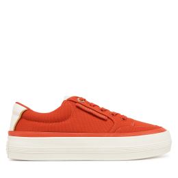 Снимка на Сникърси Tommy Hilfiger Essential Vulc Textile Sneaker FW0FW08323 Оранжев