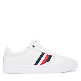 Снимка на Сникърси Tommy Hilfiger Icon Court Stripes FM0FM05628 Бял