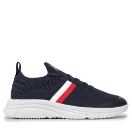 Снимка на Сникърси Tommy Hilfiger Modern Runner Knit Stripes Ess FM0FM04798 Тъмносин