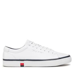 Снимка на Сникърси Tommy Hilfiger Modern Vulc Corporate Leather FM0FM04922 Бял