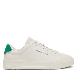 Снимка на Сникърси Tommy Hilfiger Th Court Lth Detail Ess FM0FM05367 Бежов