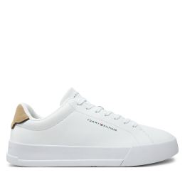 Снимка на Сникърси Tommy Hilfiger Th Court Lth Detail Ess FM0FM05367 Бял
