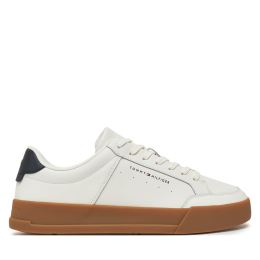 Снимка на Сникърси Tommy Hilfiger Th Court Mix Lth FM0FM05489 Бял