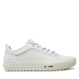 Снимка на Сникърси Tommy Hilfiger Th Hi Vulc Cleat Low Lth FM0FM05452 Бял