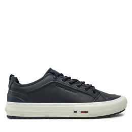 Снимка на Сникърси Tommy Hilfiger Th Hi Vulc Cleat Low Lth FM0FM05452 Тъмносин