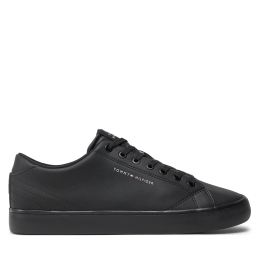 Снимка на Сникърси Tommy Hilfiger Th Hi Vulc Core Low Leather FM0FM05041 Черен