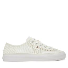 Снимка на Сникърси Tommy Hilfiger Th Open Mesh Vulc Sneaker FW0FW08684 Бял